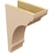 Ekena Millwork 7"W x 14"D x 21"H Classic Hughes Rough Cedar Woodgrain TimberThane Corbel, Primed Tan CORUR07X14X21HUGRCPR - alternate 3